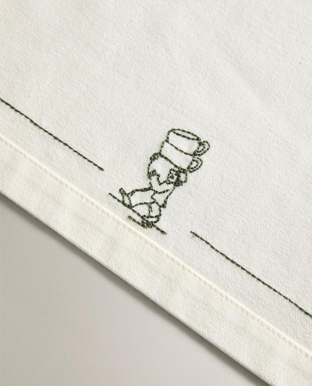ZARA HOME САЛФЕТКА ПОД СТОЛОВЫЕ С ПРИНТОМ, ЗЕЛЕНЫЙ