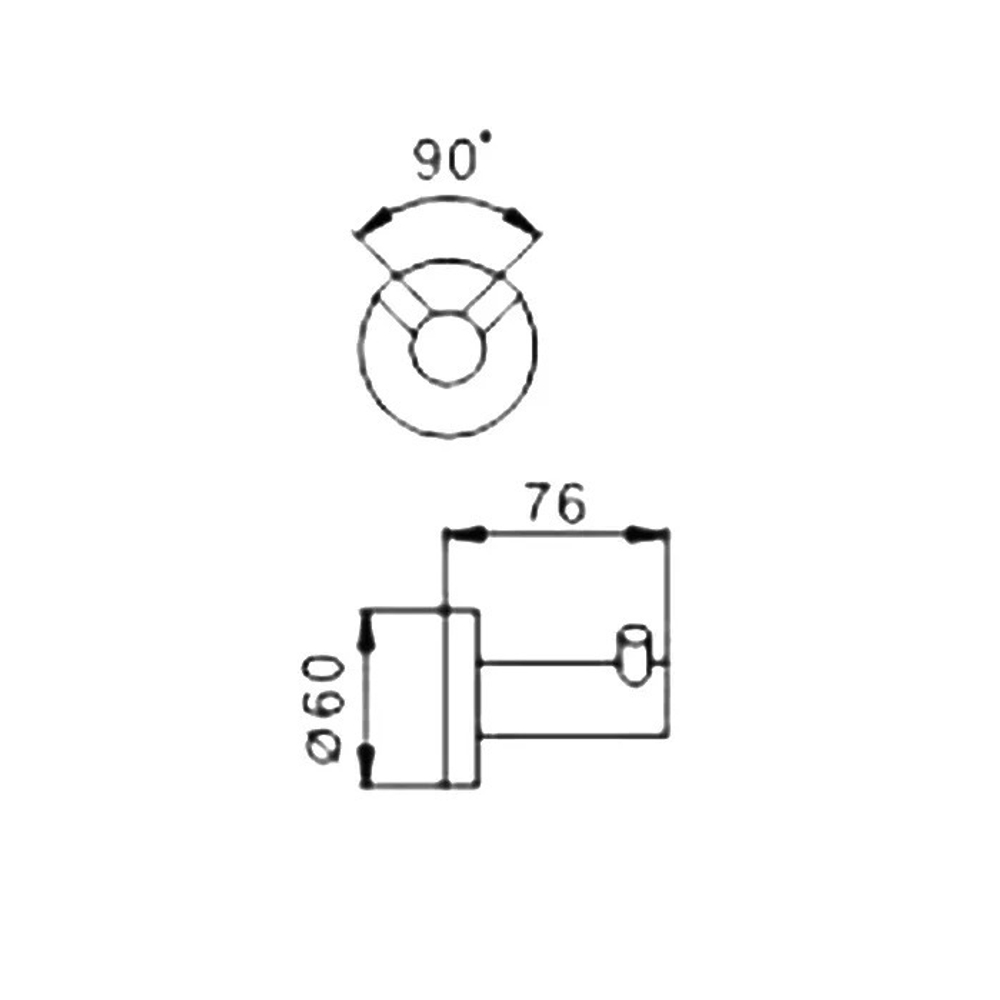 Крючок двойной для ванной Haiba HB8305-2