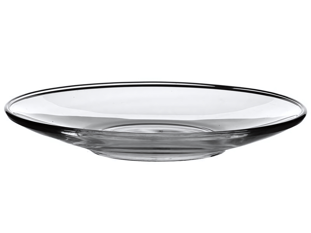 Блюдце стеклянное Гламур 13см