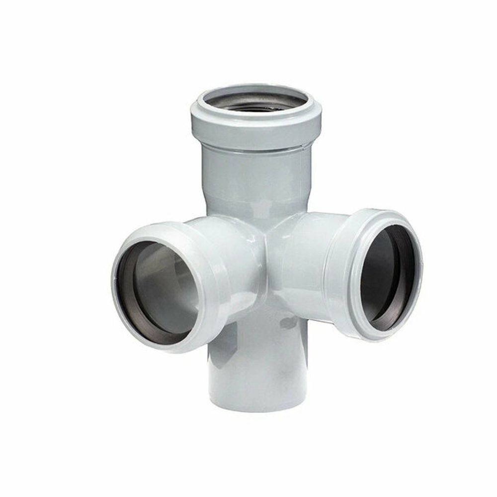 Крестовина канализационная Lammin, 50 x 50 x 50/87,5°(2-х пл.)