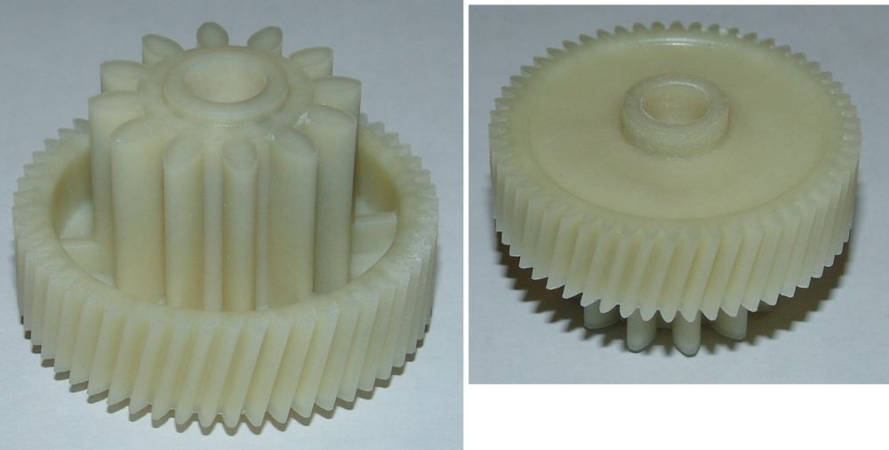 Шестерня мясорубки D=45/28, H30/12.5, отв.-8, зуб-54/12шт.(кос/прям), Vitek/Elenberg/Polaris,