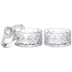 ЕМКОСТЬ ДЛЯ ХРАНЕНИЯ LEFARD С КРЫШКОЙ 2 ЯРУСА "DIAMANT" 10,5*15 СМ, 280 МЛ (КАЖДАЯ)