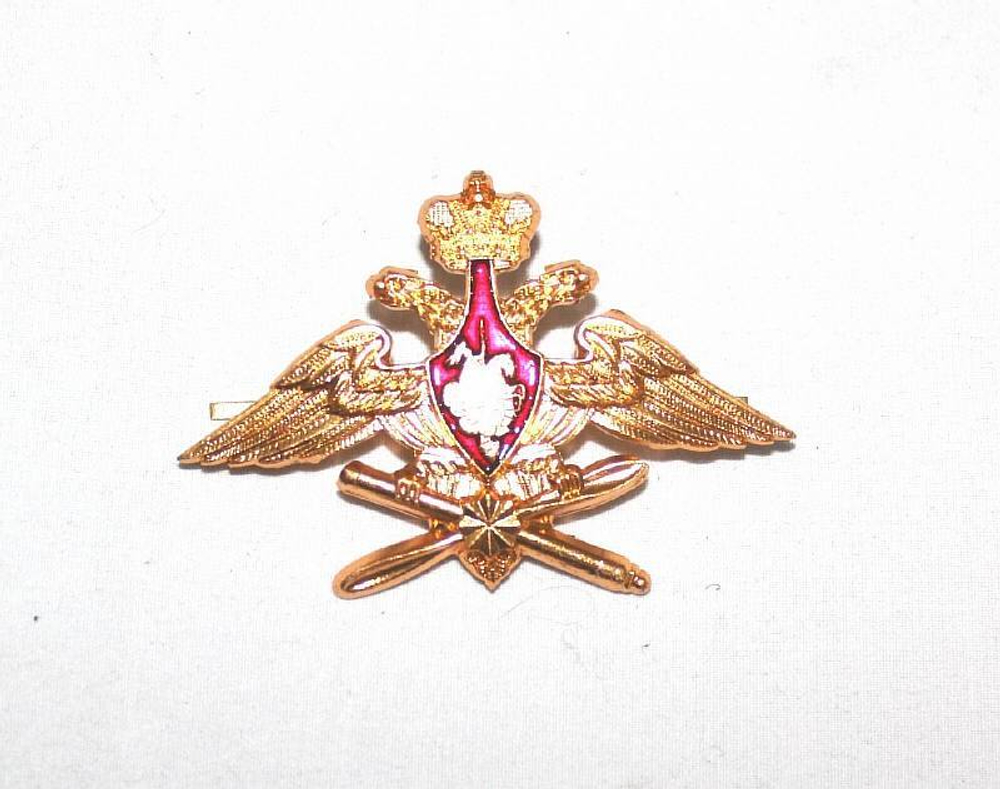 Эмблема на тулью золотая Орел ВКС