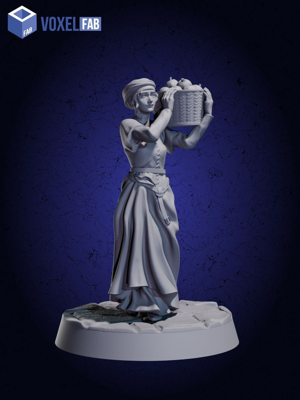 Жители Набор для настольных игр ДнД (DnD),Pathfinder, НРИ. Масштаб 32 мм (1:56). Миниатюры;