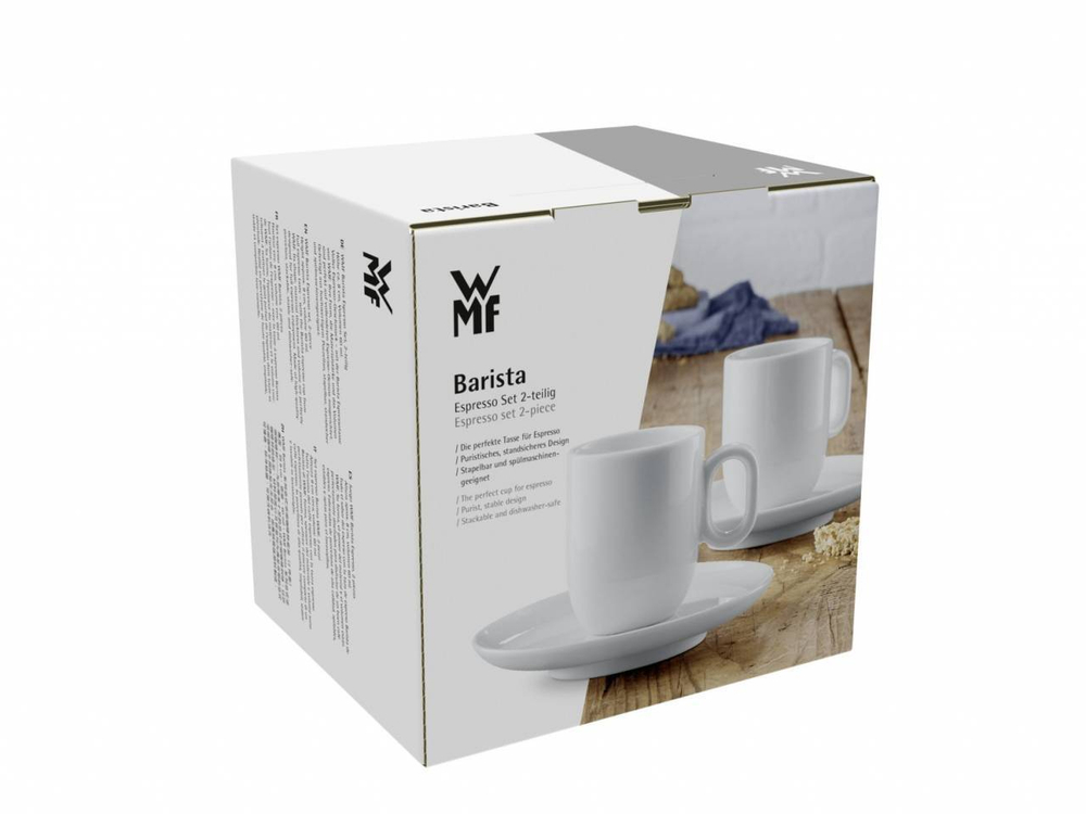 WMF Набор из 2 чашек для эспрессо Barista 60 мл с блюдцем