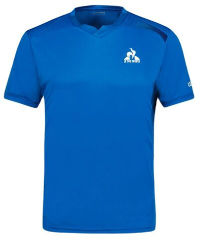 Теннисная футболка Le Coq Sportif Training T-Shirt Short Sleeve 24 - Blue
