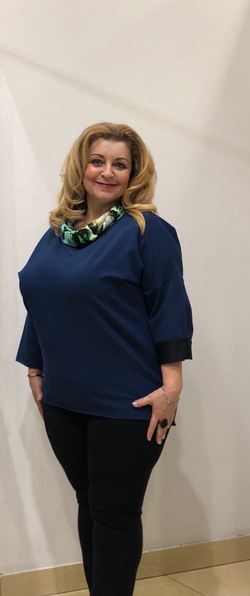 Интересная туника с цветным хомутом