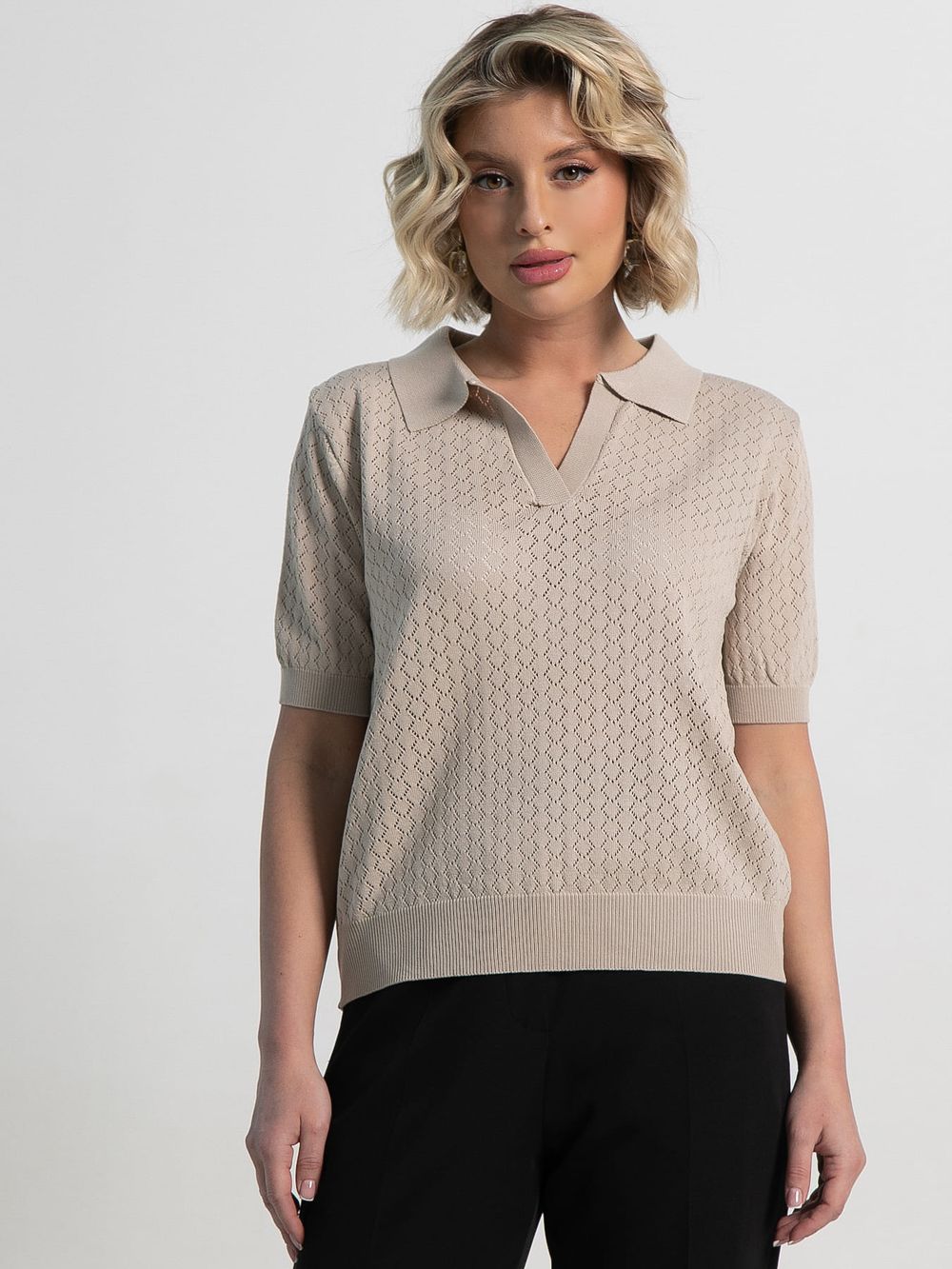 Поло Тихая роскошь (бежевое) Б15276-7М LT Collection