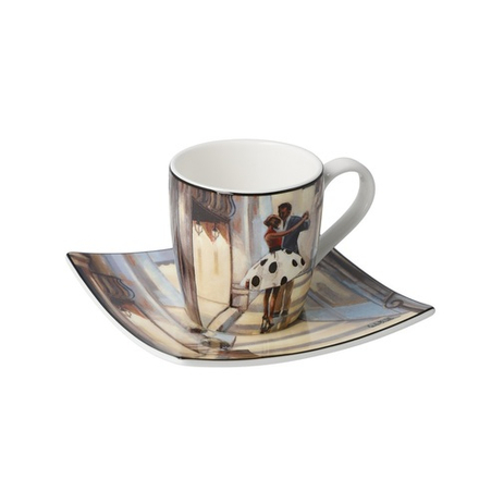 Goebel - Чашка Dancers с блюдцем 100мл для эспрессо / артикул   67-140-21-1  / GTIN 4005169342066