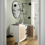 Комбинация для хранения - BESTÅ/ BESTА IKEA/ БЕСТА/БЕСТО ИКЕА, 120х74 см, белый/под беленый дуб