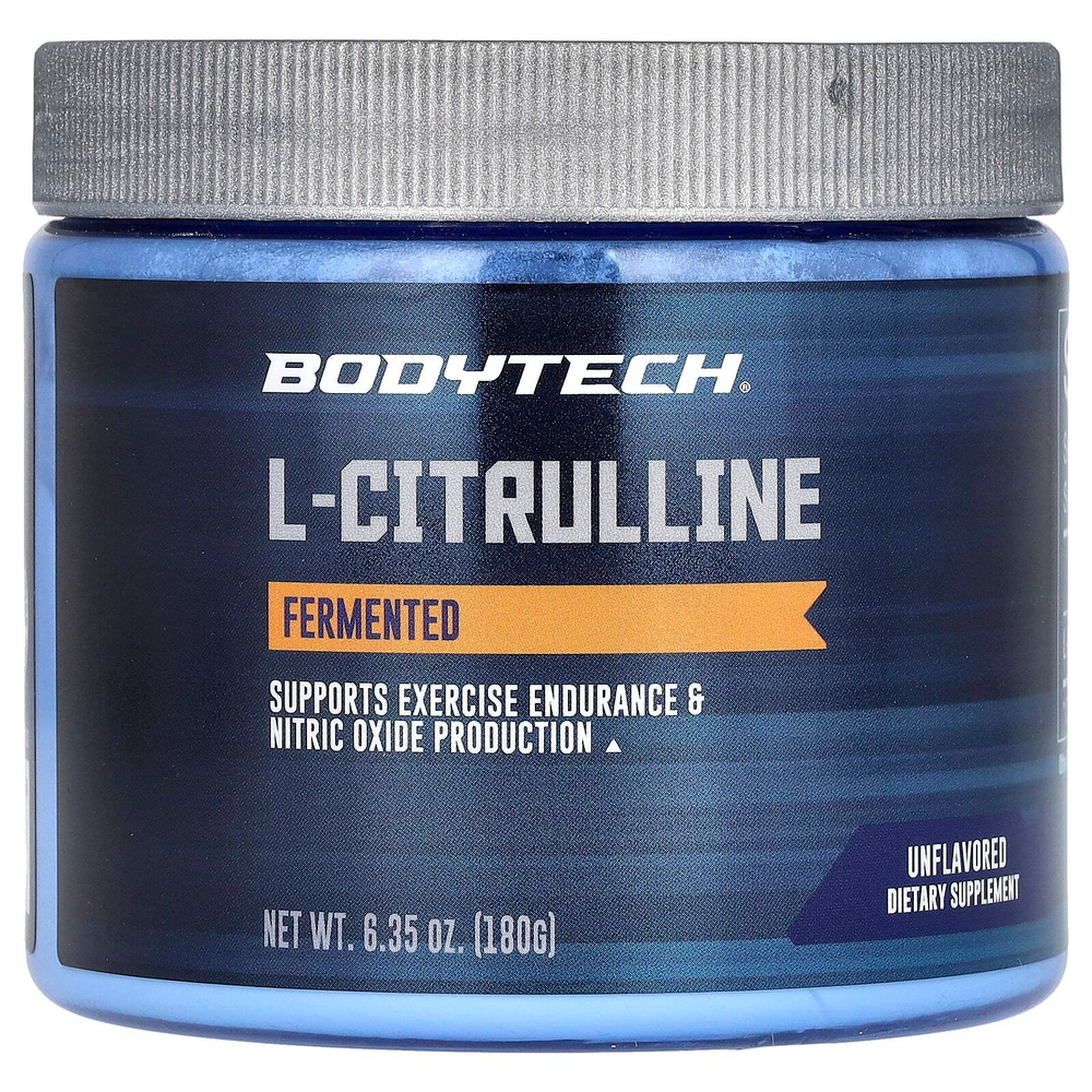 BodyTech, L-цитруллин, ферментированный, без добавок, 180 г (6,35 унции)