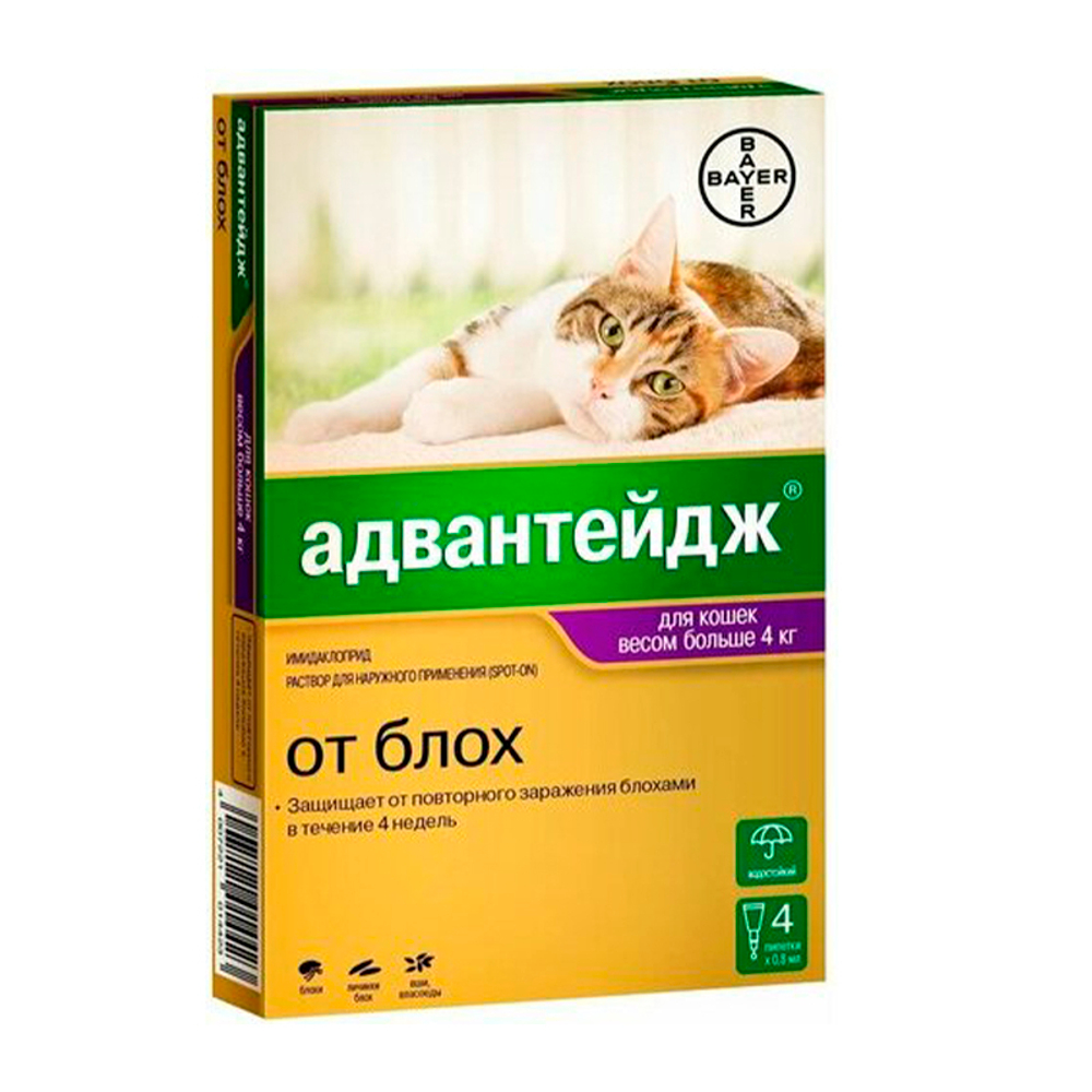 Адвантейдж для кошек и кроликов больше 4 кг 1 ПИПЕТКА
