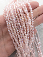 Бусины стеклянные рондель 3мм