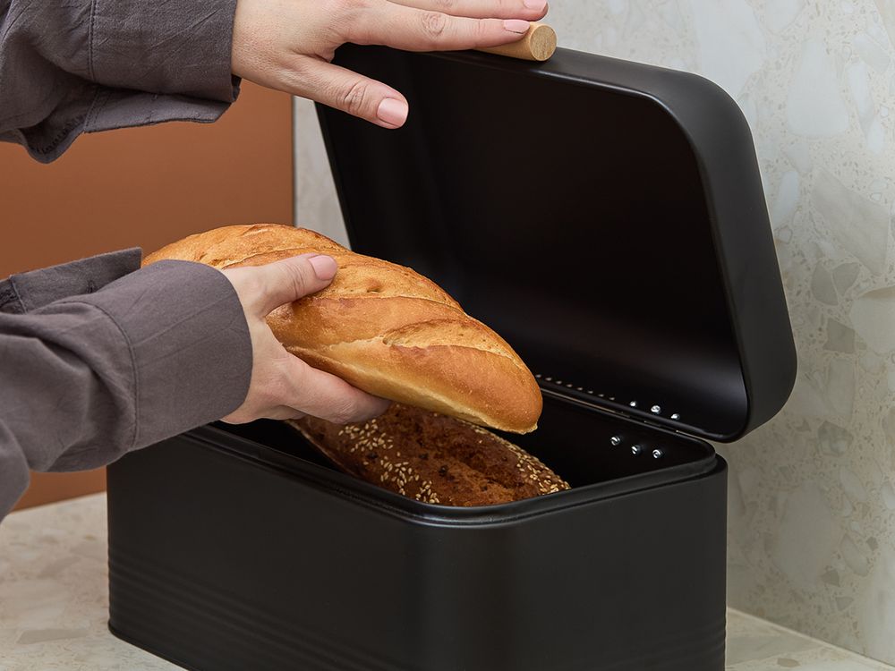 Хлебница Irmel 30х20х16 см, графит