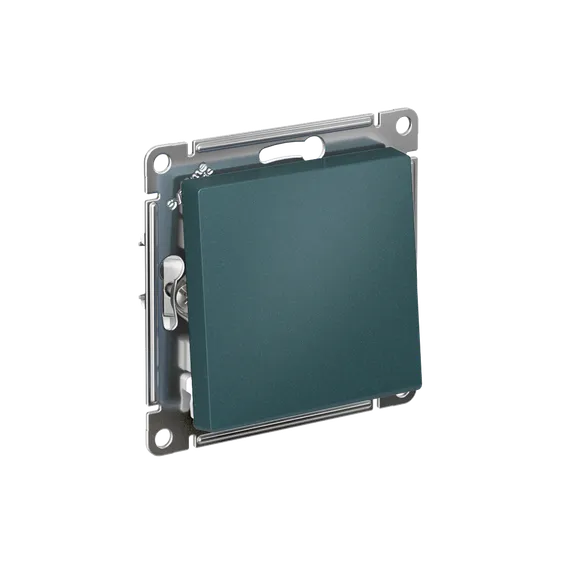 Переключатель проходной 1-кл. СП AtlasDesign 10А IP20 (сх. 6) 10AX механизм изумруд SE ATN000861