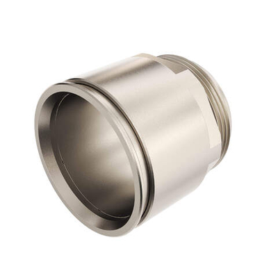 Муфта труба-коробка д.50мм, IP66/IP67, М50х1,5, никелированная латунь