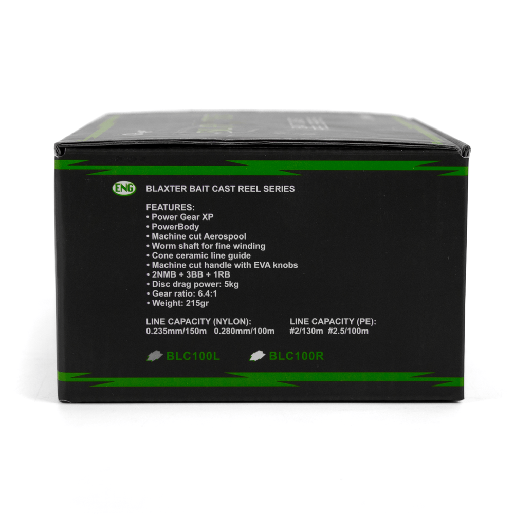 Катушка мультипликаторная Stinger Blaxter 100L (2NMB+3BB+1RB, мет. шпуля)