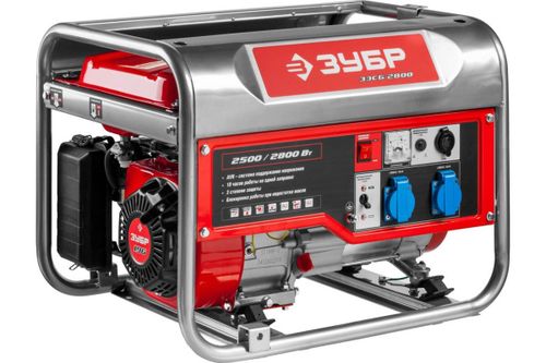 Генератор бензиновый ЗУБР ЗЭСБ-2800 - [2.5 кВт / 220V]