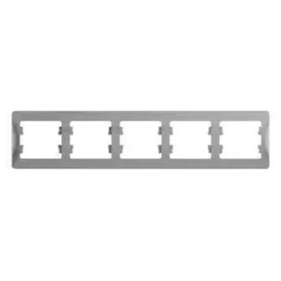 GLOSSA 5-постовая РАМКА, горизонтальная, АЛЮМИНИЙ