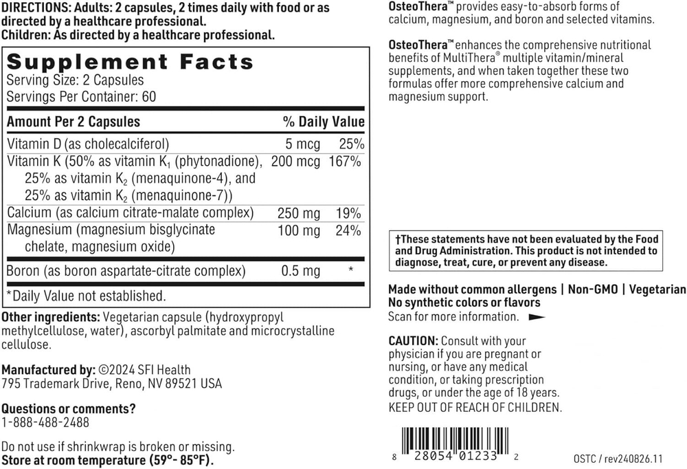SFI/Klaire Labs - OsteoThera - 120 capsules