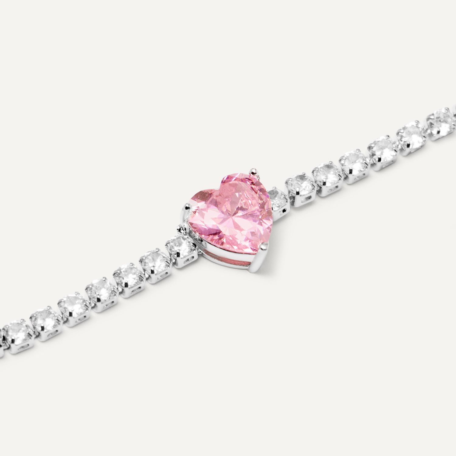 Браслет Delicate Heart Bracelet - Pink