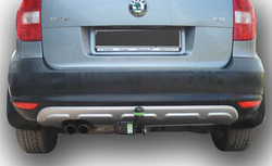 Фаркоп(прицепное) Лидер-Плюс для VW TIGUAN 1/2 2007 -/ JETTA (5K2) 2010 -2018 / SKODA YETI (5L7) 2009 -/KODIAQ 2016- /KAROQ(паспорт и сертификат в комплекте)(без электрики)V123-A