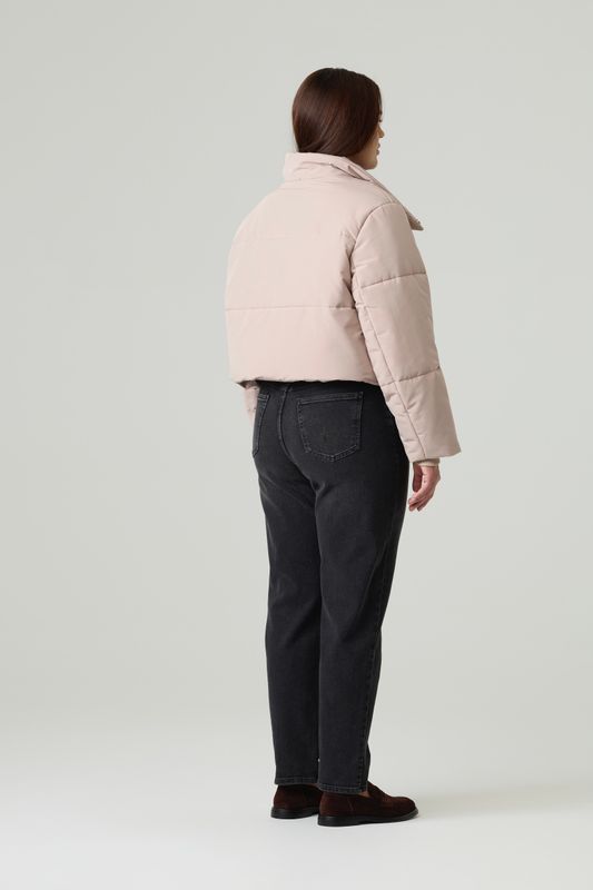 Куртка укороченная стеганая, бежевый