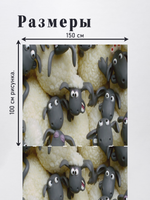 Оксфорд с принтом 2 метра №3 600 D