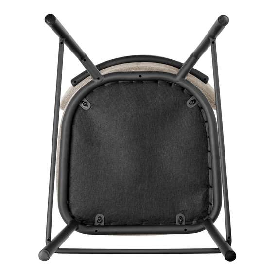 Полубарный стул Arvo 65 см, бежевый шенилл с черными ножками