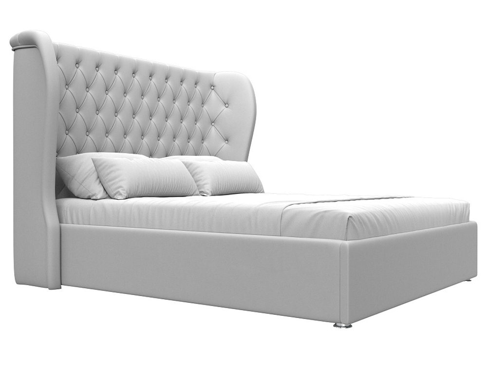 Кровать интерьерная Далия 160, Белый, Экокожа, 28665