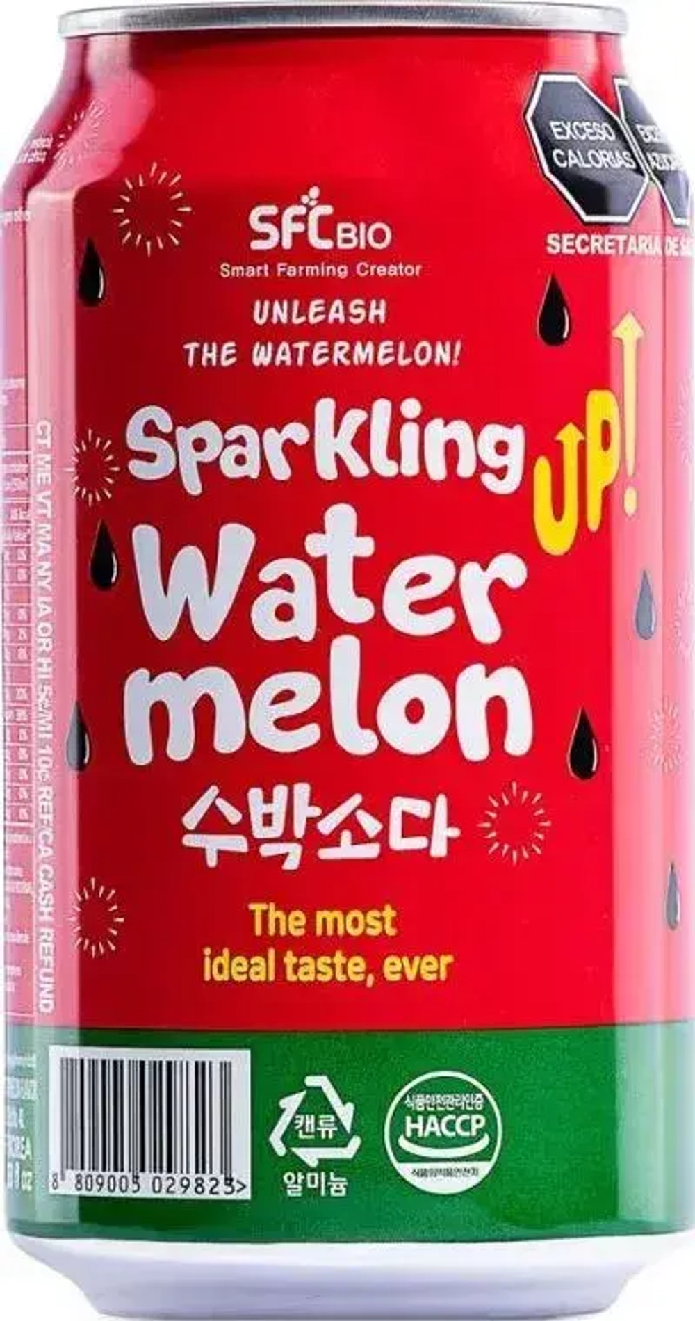 Газированный напиток Bohae Игристый Арбуз, 350 мл