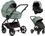 Детская коляска Tutis Uno 6 Plus Essential collection 3 в 1 с автокреслом Elo Lux EduSky Black 1602130 Dark Ivy