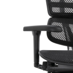 Кресло FALTO Ergohuman Ultra с подножкой ( чёрный каркас /сетка чёрный T-168-B1 Black )