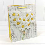 Пакет подарочный 26х32х10см "Цветы" (Микс)