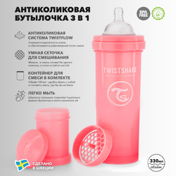 Антиколиковая бутылочка Twistshake для кормления 330 мл_2