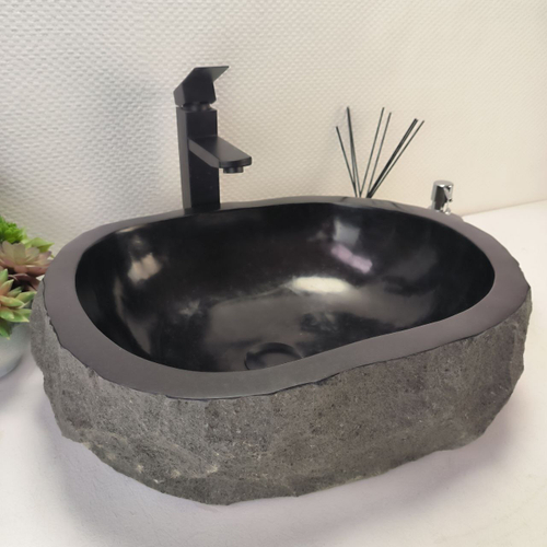 Раковина из андезита Erozy Black EA-62823 51*41*15 114