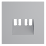 Накладка для розетки акустической 4-местной , S70 (серый)