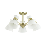 4535/5C COMFI LN21 80 матовое золото Люстра потолочная E27 5*60W 220V WILMA