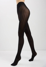 CONTE LACY LINE Колготки женские с ажурным рисунком и полосами