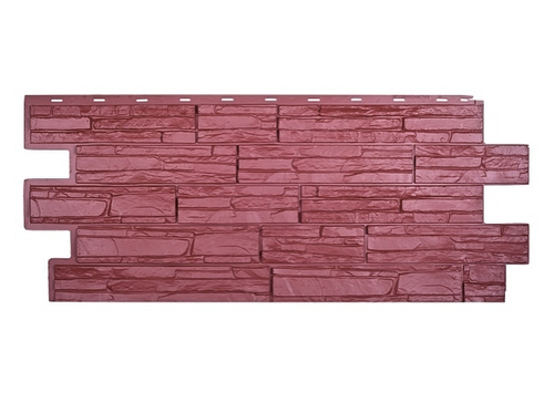 Цокольный сайдинг Альпийская Сказка Красный