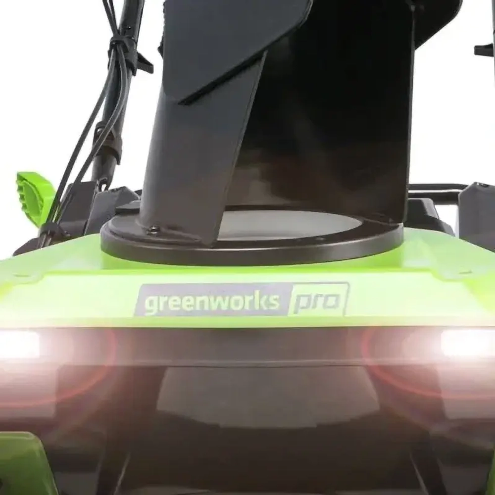 Greenworks GD60PST 60V 60В аккумуляторный снегоуборщик (без АКБ и ЗУ) ковш 51 см, выброс 6 м 2602907