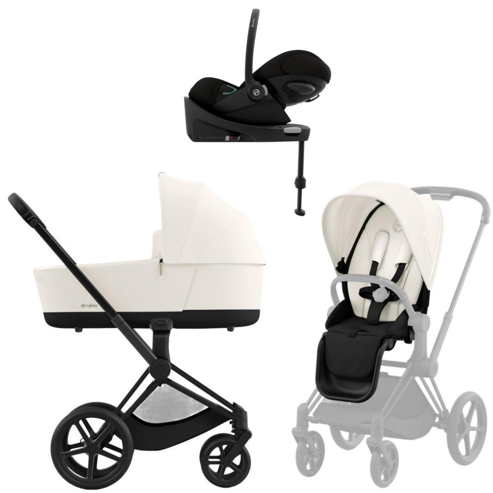 Коляска Cybex Priam IV Matt Black complete Cloud G Magic Black Base G 4 в 1 Off White
