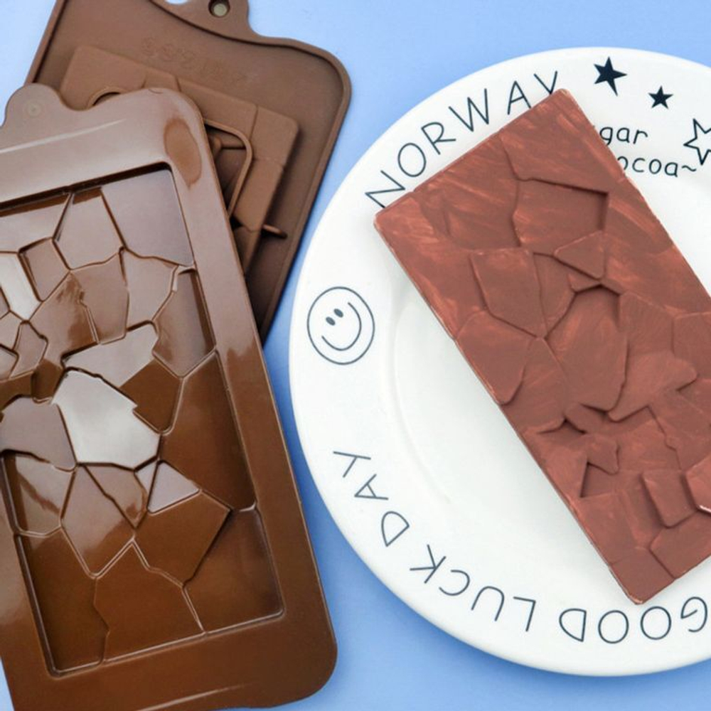 Форма силиконовая для шоколада «Плитка осколки»