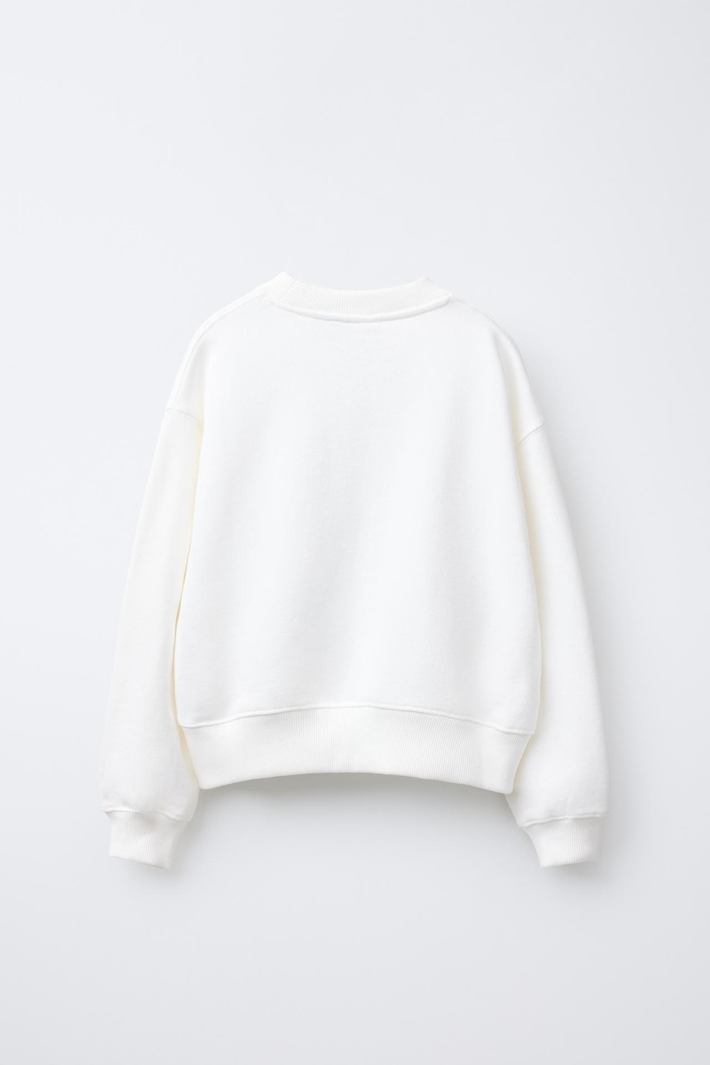 ZARA ТОЛСТОВКА С ПРИНТОМ LILO & STITCH © DISNEY, ЖЕЛТОВАТО-БЕЛЫЙ