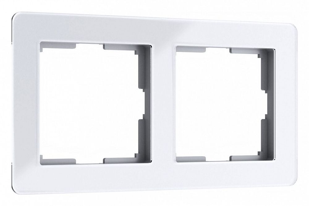 Рамка на 2 поста Werkel Acrylic (белый) W0022701