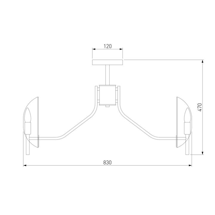 Потолочная люстра Eurosvet Rocco 60135/8 латунь
