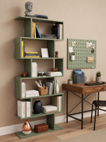 Стеллаж 72х24х174, Марм, напольный, зеленый