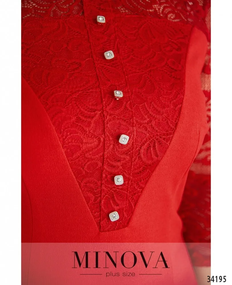 Платье 8617-красный Minova