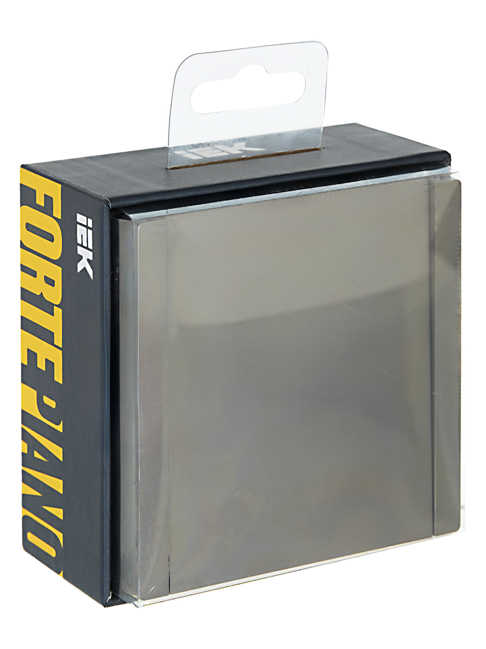 FORTE&PIANO Выключатель 1-клавишный перекрестный 10А FP512 сталь IEK