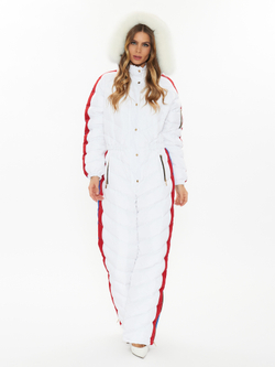 Комбинезон-пуховик белый